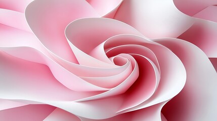 Abstract paper rose petals in pink