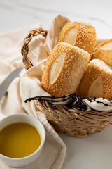 P&atilde;es no cesto