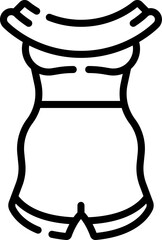 dress illustration on a white background   