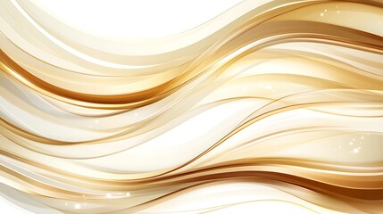 Abstract gold waves design