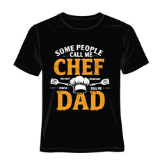 Chef-Themed T-Shirt Vector &ndash; Restaurant Uniform Design by AI