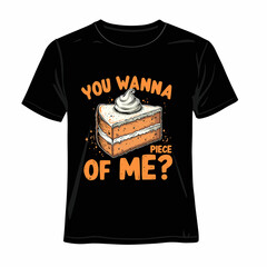 Cake Lover T-Shirt Vector &ndash; Sweet Bakery Design Illustration design by Ai