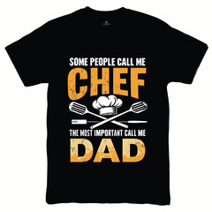 Chef-Themed T-Shirt Vector &ndash; Restaurant Uniform Design by AI