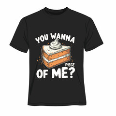 Cake Lover T-Shirt Vector &ndash; Sweet Bakery Design Illustration design by Ai