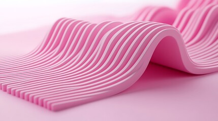 Abstract pink wavy lines
