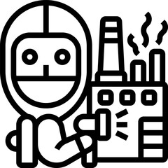 industrial illustration on a white background   