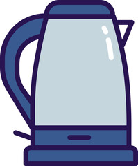 kettle illustration on a white background   
