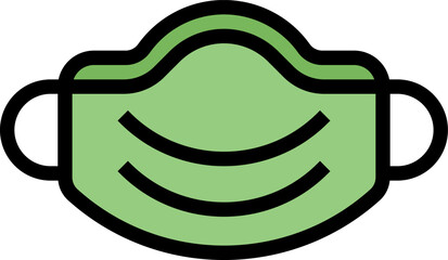 mask illustration on a white background       