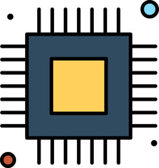 microchip illustration on a white background   