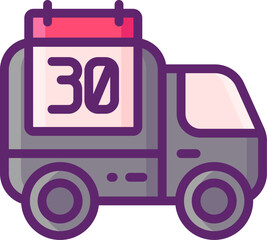 monthly illustration on a white background    