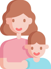mother illustration on a white background   