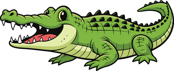 Cartoon crocodile 