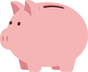 pink piggy bank