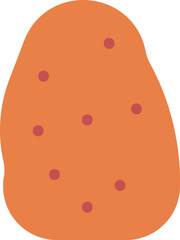 potatoe illustration on a white background   