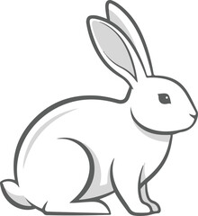 Obraz premium vector illustration of a rabbit