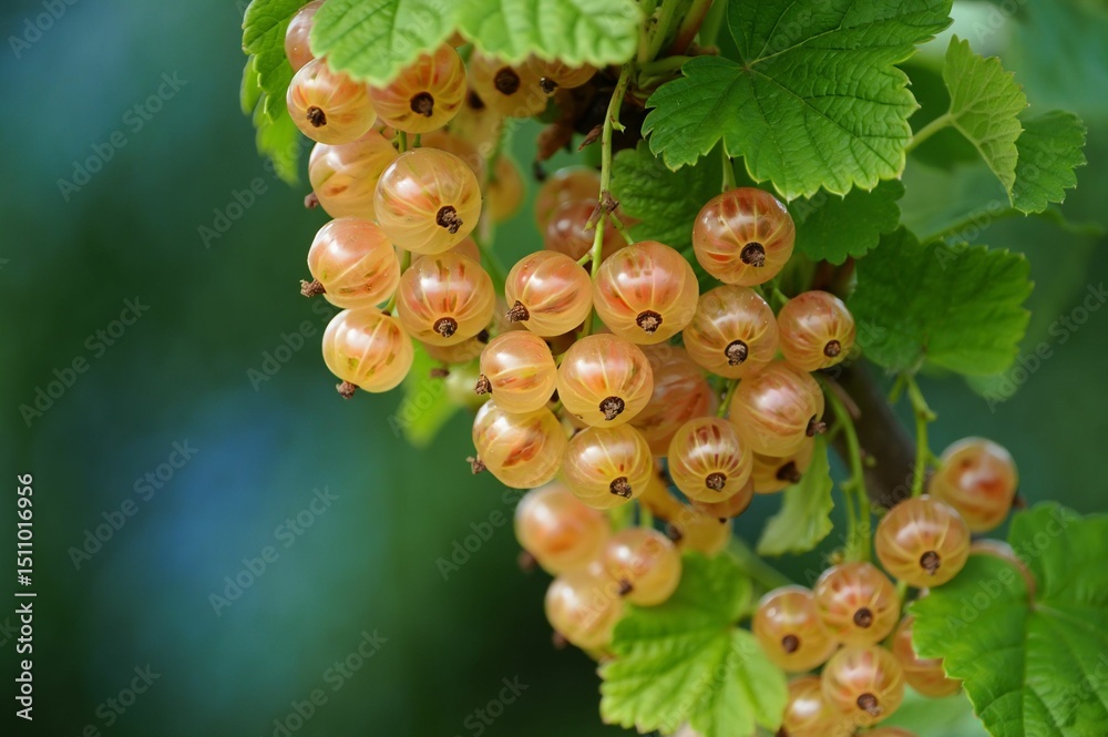 Poster a bunch of red berries hanging from a tree branch.
