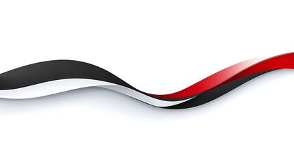 Abstract wavy ribbon graphic