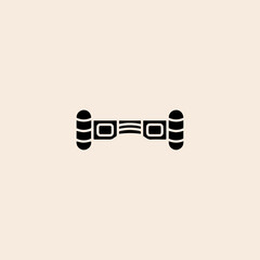 Hoverboard icon flat vector design.