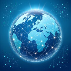 Global Connectivity Network A Unified World Linked By Technology