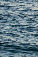 Calm Ocean Water Surface with Gentle Ripples and Blue Tones