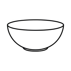 empty bowl on white