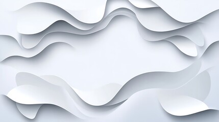 Obraz premium Abstract white paper layered design