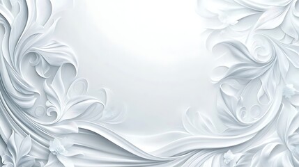 Elegant, light gray, decorative frame