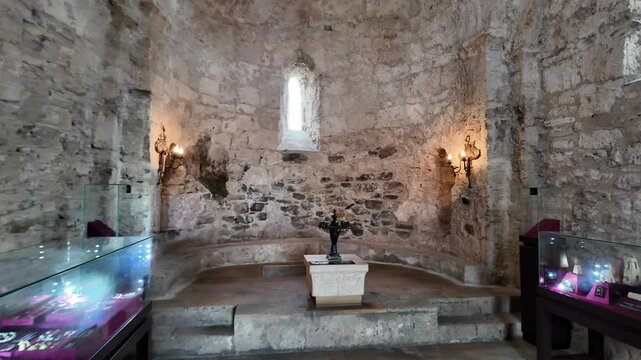 The Albanian Church in the Kis Village of Sheki, Azerbaijan was built in the 12th century. It is also known as the St. Yelisey Church.