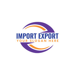 world import export logo design vector