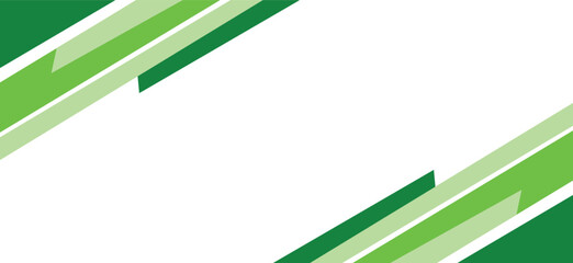 Modern green business wave banner background	