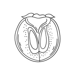 Illustration in hand draw style. Icon, sign, sticker, pin, logo