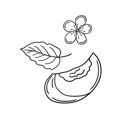 Illustration in hand draw style. Icon, sign, sticker, pin, logo