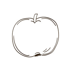 Illustration in hand draw style. Icon, sign, sticker, pin, logo