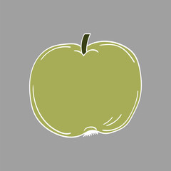 Illustration in hand draw style. Icon, sign, sticker, pin, logo