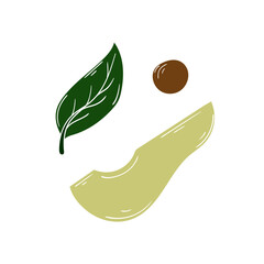 Illustration in hand draw style. Icon, sign, sticker, pin, logo