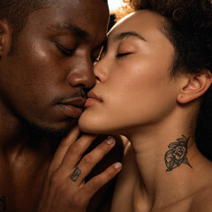 Couple Afro-asiatique
