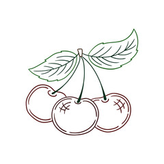 Illustration in hand draw style. Icon, sign, sticker, pin, logo