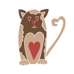 Illustration in hand draw style. Icon, sign, sticker, pin, logo