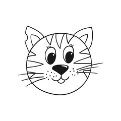 Illustration in hand draw style. Icon, sign, sticker, pin, logo