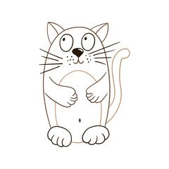 Illustration in hand draw style. Icon, sign, sticker, pin, logo