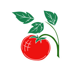 Illustration in hand draw style. Icon, sign, sticker, pin, logo