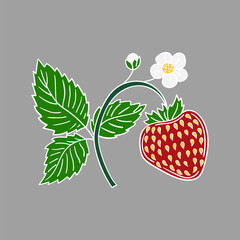 Illustration in hand draw style. Icon, sign, sticker, pin, logo