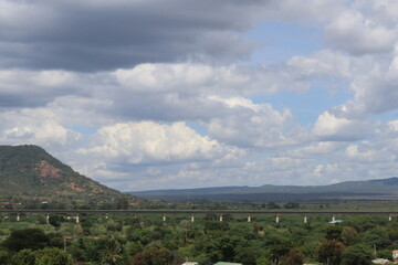 Obraz premium clouds over the mountain