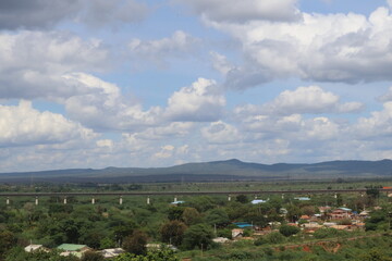 landscape with clouds