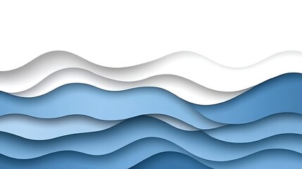 Obraz premium Abstract wavy layered design (36)