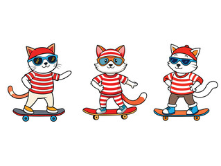 Skater Cats on the Move