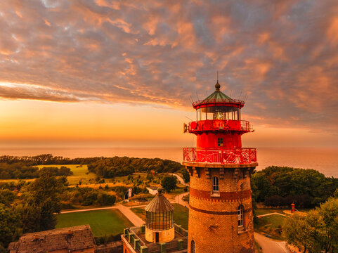 Old and New Lighthouse, Kap Arkona Cape, Putgarden, RALgen, Mecklenburg-Western Pomerania, Germany
