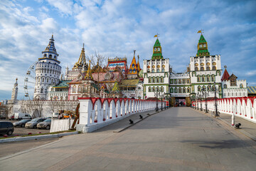 Souvenir and handicraft Izmaylovo Market, Moscow, Russia