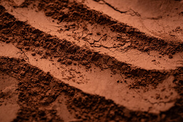 Cocoa powder chocolate texture background