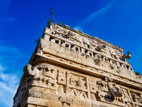 Grupo de las Monjas, detailed view, Chichen Itza, Yucatan State, Mexico